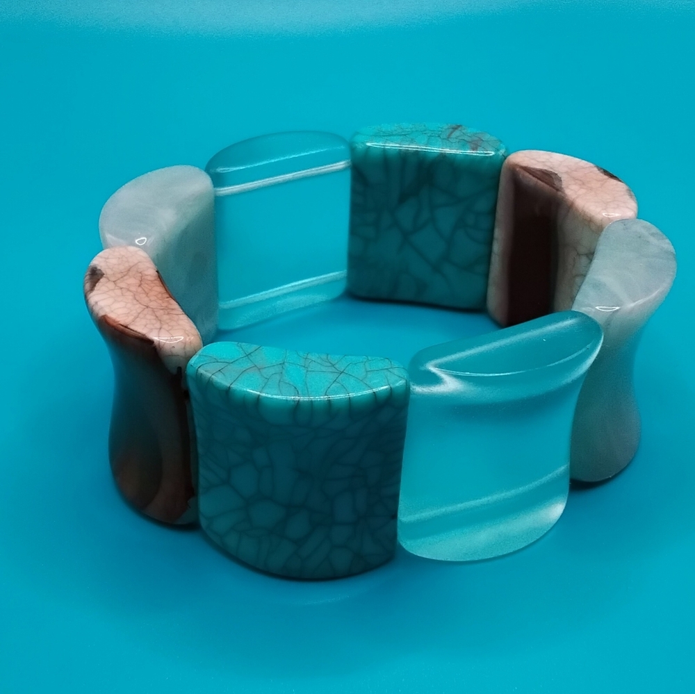 Vintage Stretchy Bracelet Turquoise Color